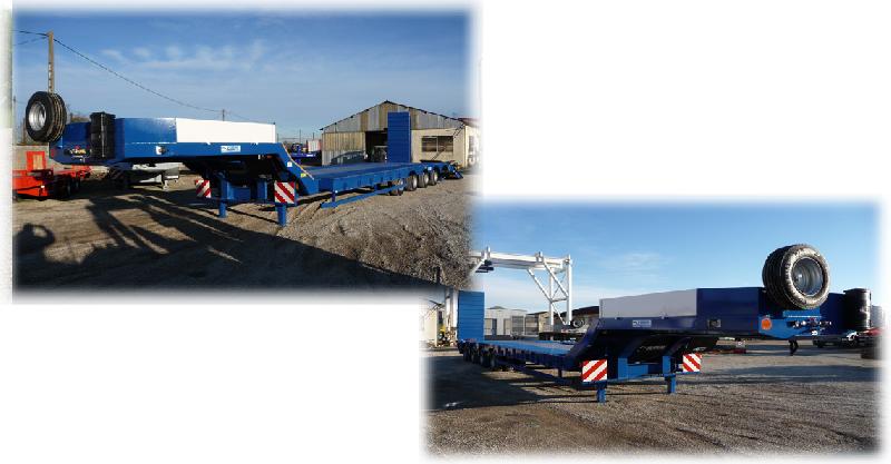 Semi-remorques porte engin verem 75t -  4 essieux_0