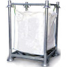 Support métallique pour big bag - DFB0401 - empilable jusqu'à 3 hauteurs - acier galvanisé_0