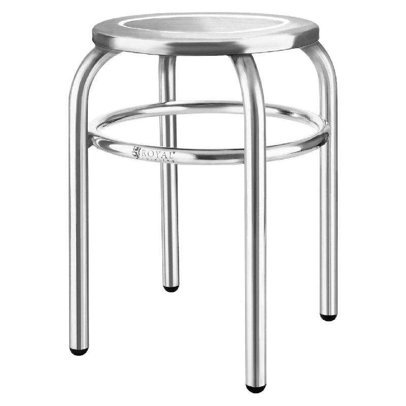 TABOURET INOX 29 CM DE DIAMÈTRE EN ACIER INOXYDABLE 14_0003762_0