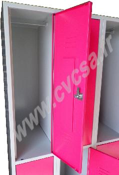 Vestiaires multicases haute sécurité - 2 cases sur la hauteur - Tôle électro-zinguée - Serrure à choix multiple_0