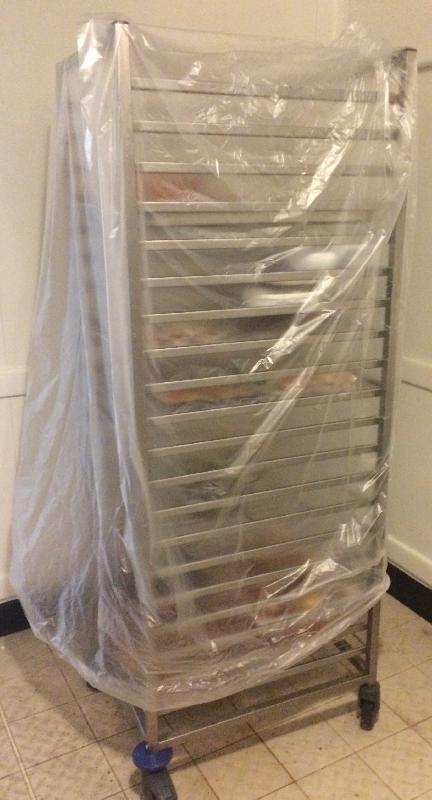 100 Housses PE, usage unique pour chariots, échelles de cuisine, patisserie, boulangerie - HECHIN-DN22_1_0