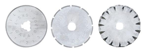 3 lames de rechange - lisse, ondulée et crantée - pour découpe_0