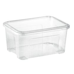 Aro Bac avec couvercle Combi, 27.7 x 37.7 x 18.8 cm, 13 L, transparent - transparent plastique 35585_0