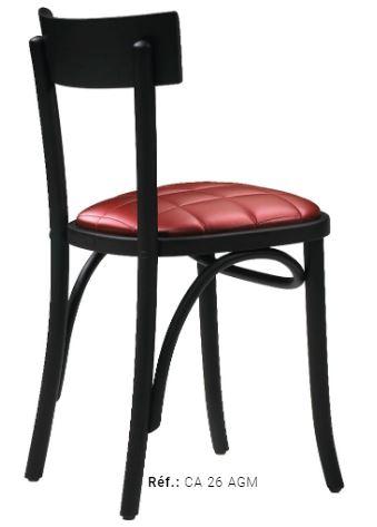 Chaise de restaurant 26 - assise standard - hauteur 80 cm - largeur 40 cm - poids 3,8 kg_0