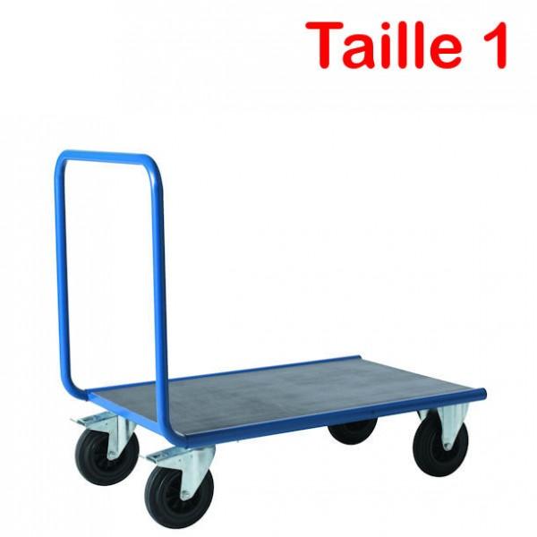 Chariot de manutention 1 dossier nu - 500 kg - Format 1075 x 676 mm - Conforme EN 1757-3 - Marque Rolléco_0