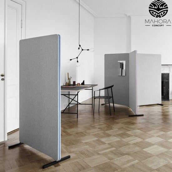 Cloison acoustique sur pied - Mahora EDGE - mobile ou fixe avec aimants intégrés_0