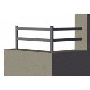 Clôture en aluminium - Roy - soudé - lisses en aluminium sur-mesure avec poteaux 40x40 mm_0