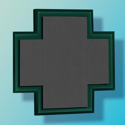 Croix de pharmacie Prestige 1440 Full Color - Simple face - Leds haute luminosité - 1440x1440 mm_0