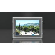 Porte-affiche LED double face Crystal - Immocom - format A3 - ultra haute luminosité 6000 lumens_0