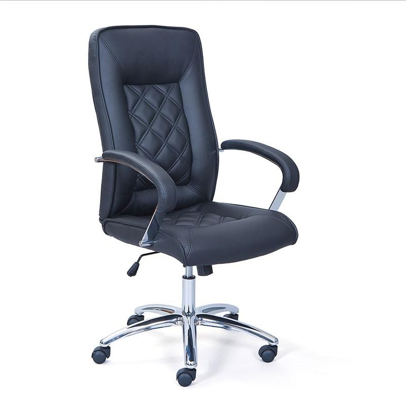 Fauteuil de bureau design Joni - Hauteur réglable 115-125 cm - Noir - Paris Prix_0