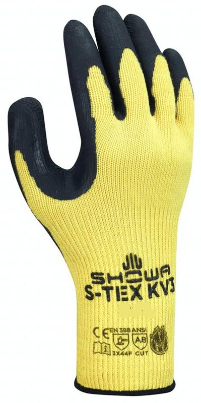 Gant anti-coupure s-tex kv3 jaune/noir t9 - SHOWA - stex-kv3-t.9 - 706211_0