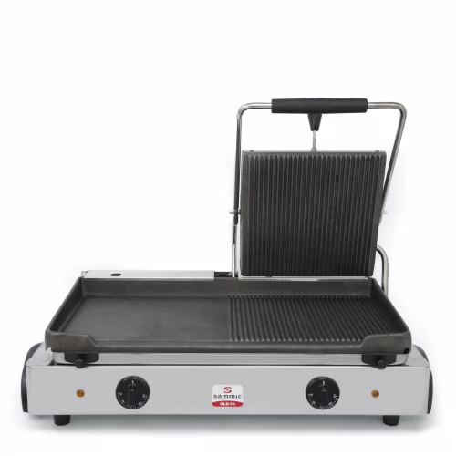 Grill GLD-10 230/50-60/1 - 1/2 lisse inférieure - 1/2 nervurée inférieure et supérieure - 5100037_0