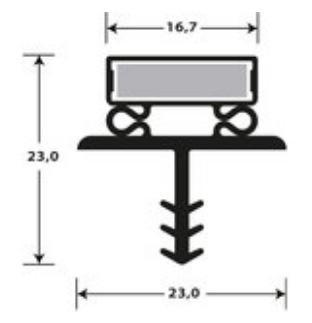 Joint pvc magnetique pour meubles frigos jpc-182_0