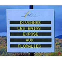 Panneaux d'affichage lumineux à diodes - Elorra - 5 à 7 lignes, 18 caractères, diodes rouges, vertes ou ambres_0