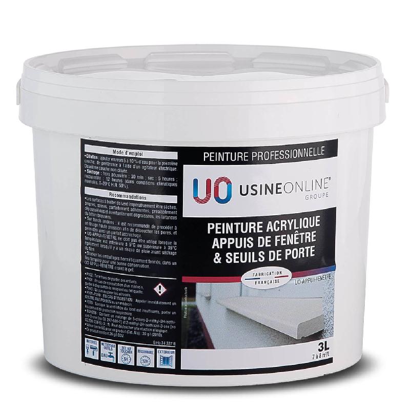 Peinture Acrylique Appuis de Fenêtre & Seuils de Porte Extérieur Professionnelle USINE-ONLINE Réf: UO-APPUIS-FENETRE_0