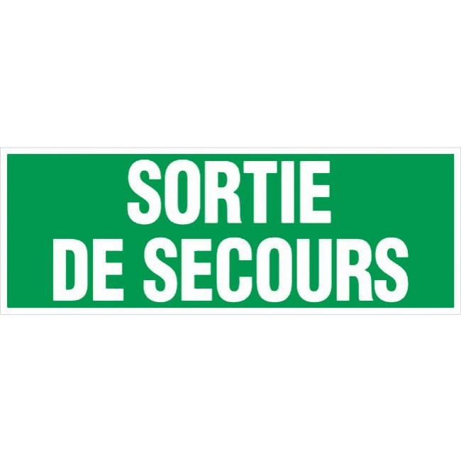 Plaque sortie de secours 330x120mm gb39 - NOVAP - 4140391 - 785654_0