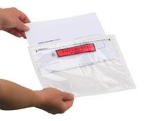 Pochette papier porte documents adhésive imprimée DCI