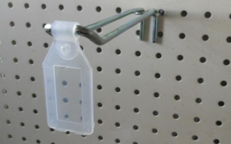 Porte étiquette 38 x  25 pour broche blister - Transparent_0