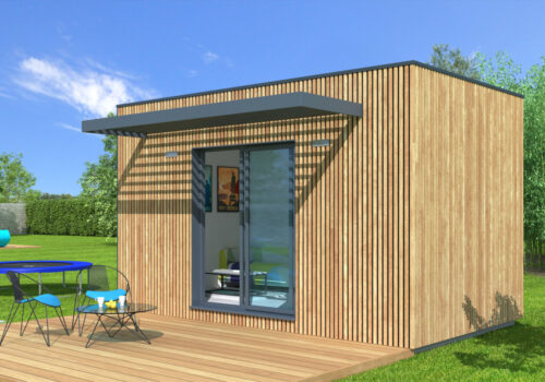 Studio de jardin 15m² Natibox Tiny - mini-maison bois prête à vivre avec isolation renforcée_0