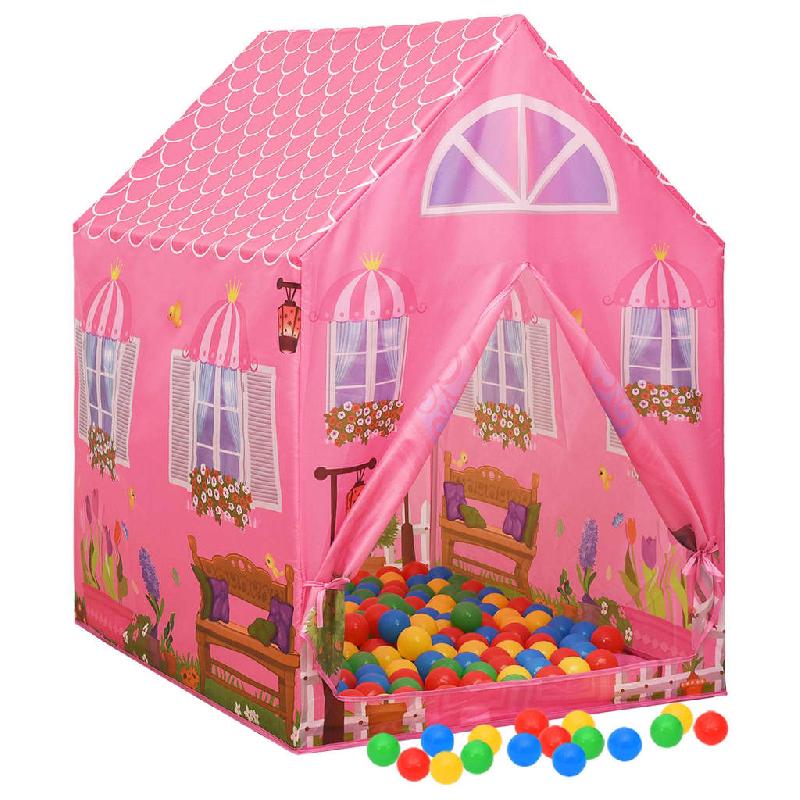 TENTE DE JEU POUR ENFANTS 69 X 94 X 104 CM ROSE 02_0005175_0