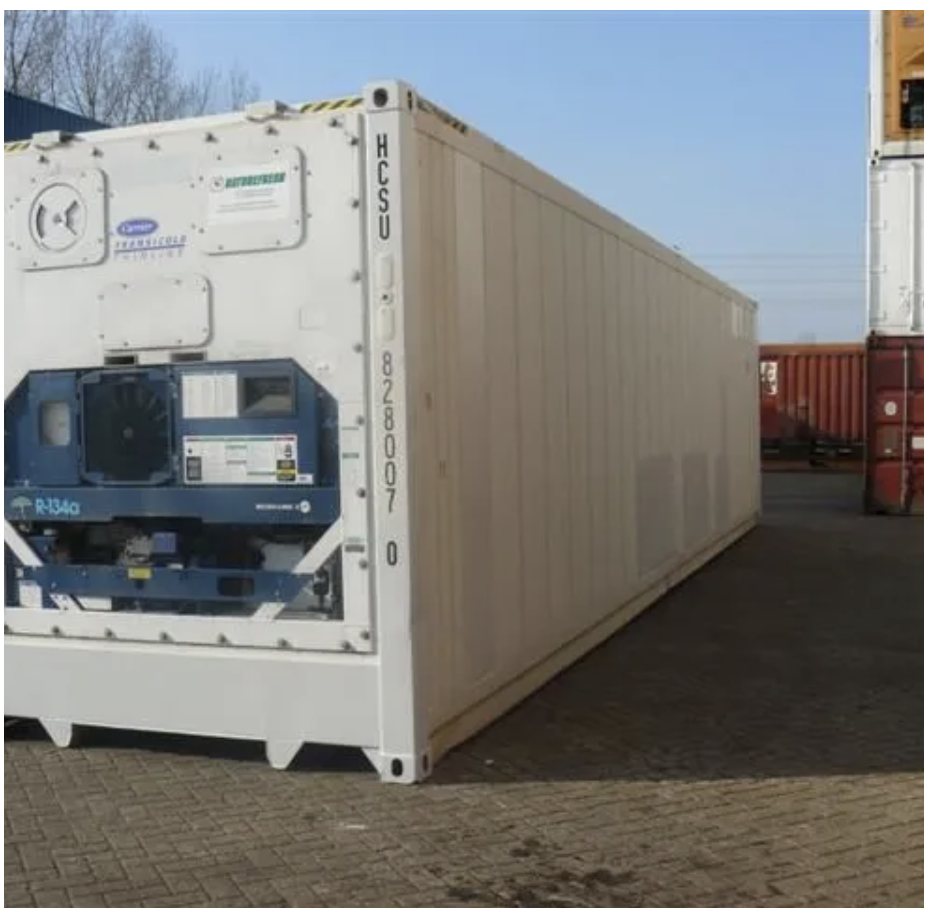 Container frigorifique et isotherme - 40HC REEFER - repeint blanc, occasion révisée, garantie pièces 3 mois_0