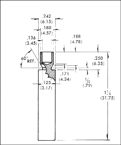 Électrode à cratère S-13 - ASTM - 100 unités - L 3,81 mm - Accessoires de spectrométrie_0