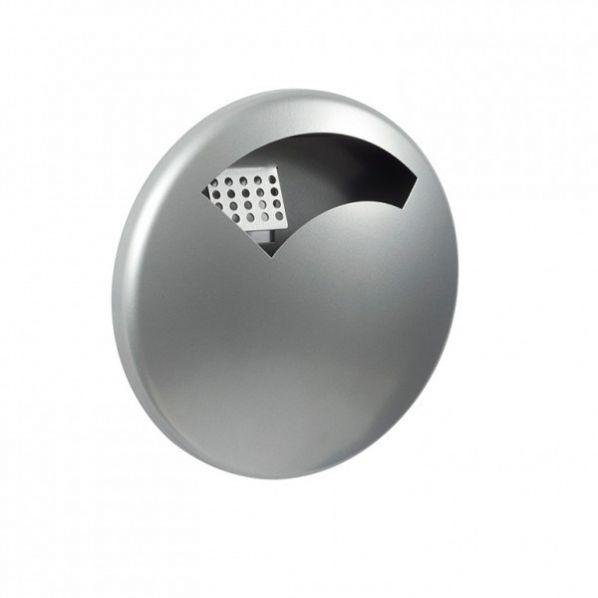 Cendrier mural rond Gris métal - 0,5L ou 1,5L - 6 coloris disponibles - Rolléco_0