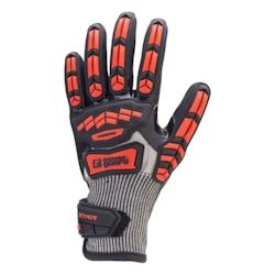 Coverguard - Gants anti-impacts double induction en nitrile EUROCUT IMPACT 200 (Pack de 5) Gris Taille 9 - 9 gris 5450564040342_0