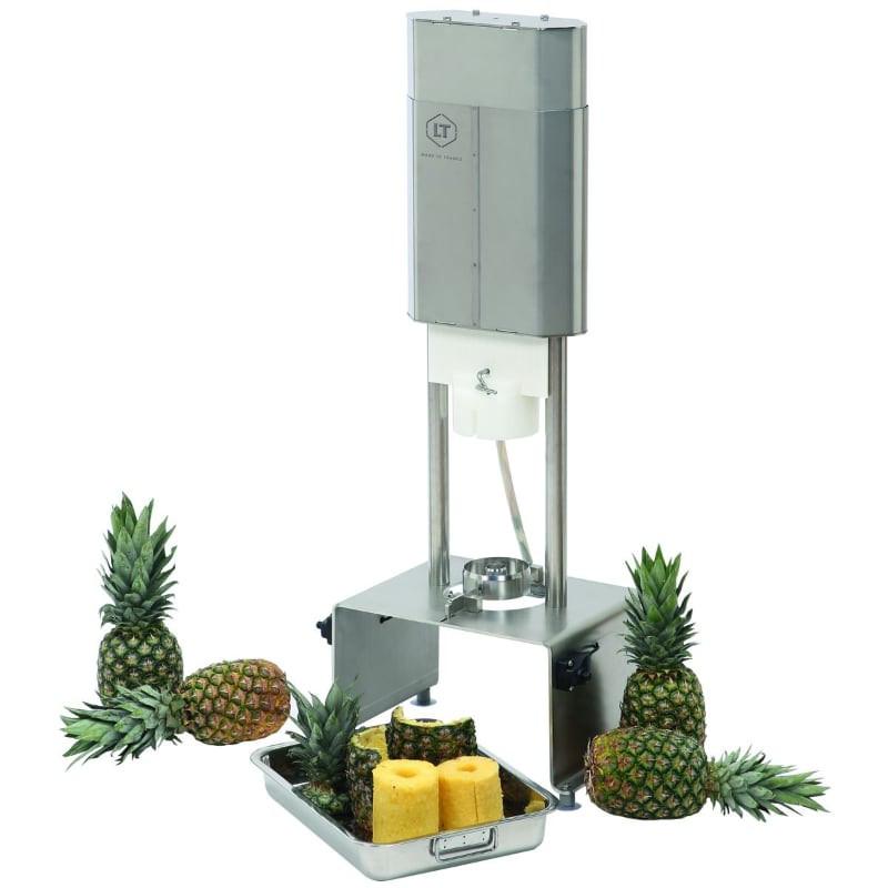Épluche-ananas électrique EA-EL Louis Tellier - inox - Ø89 mm - moteur monophasé et système de sécurité IP66_0