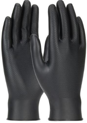 Gants usage unique en nitrile noir Grippaz Skins T9 - PIP France - 246BK-09 - 860363 - protection chimique et mécanique_0