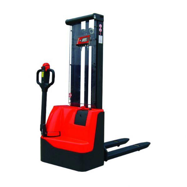 Gerbeur électrique Rolléco - système de pesage - hauteur de levage 2808 mm - charge maximale 1000 kg - normes CE et ISO 13849_0