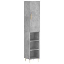 Helloshop26 - Buffet bahut commode armoire meuble de rangement organisateur cuisine salle de séjour salon haut 34,5 x 34 x 180 cm 02_0034277 - 300021_0