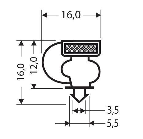 Joint pvc magnetique pour meubles frigos jpc-139_0