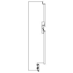 Kit fronton décoratif angle neutre - ouvert 90°  panneau en bois  plinthe et moulures    pa90c_0