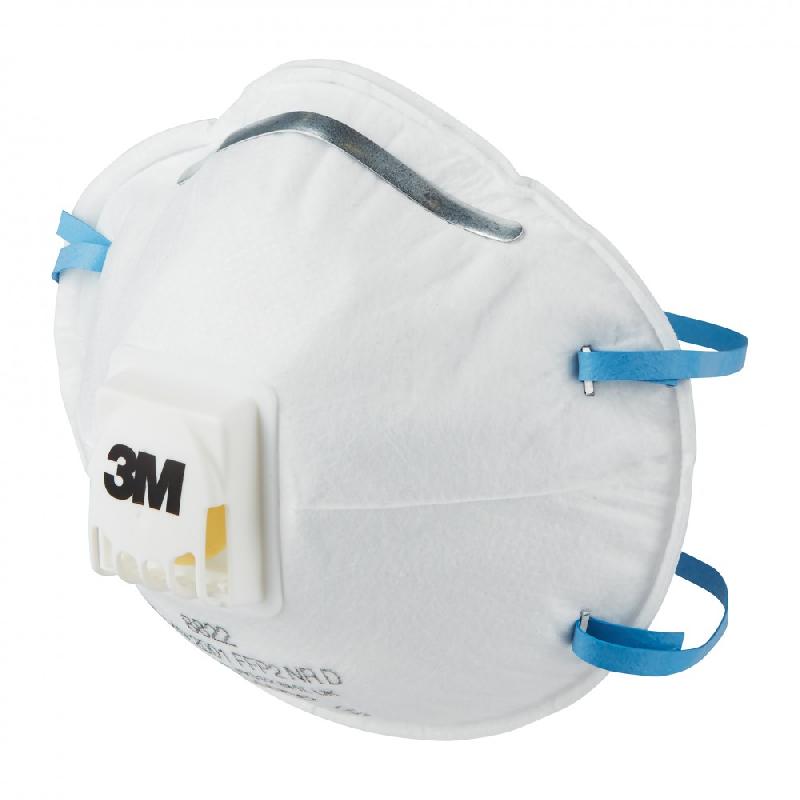 Lot de 10 masques anti-poussières FFP2 3M - protection respiratoire légère et confortable avec soupape Cool Flow™_0