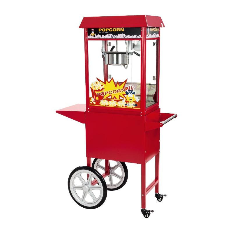 MACHINE À POPCORN ROUGE PROFESSIONNELLE 1 600 WATTS AVEC CHARIOT 3614068_0