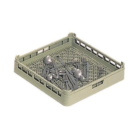 Panier carré pour couverts - maille serrée - polypropylène - 52671_0