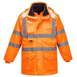 Portwest - Parka de travail 7 en 1 orange TRAFFIC HV RIS Orange Taille L - L orange 5036108180363_0