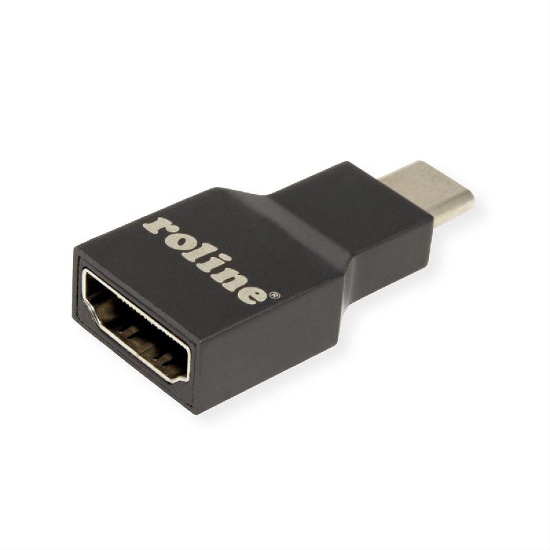 Roline adaptateur type c - hdmi, m/f, gris_0