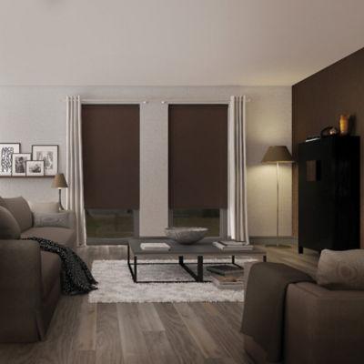 Store enrouleur sur mesure, tissu screen anti-chaleur, coloris chocolat_0