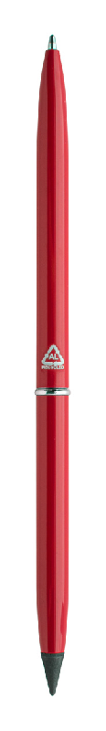 Stylo sans encre - 2 en 1 avec bille et pointe en alliage métallique - Aluminium recyclé - Couleur rouge_0