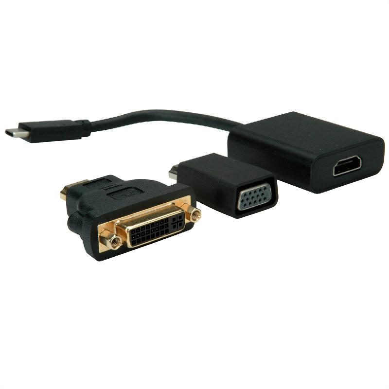 Value adaptateur type c - vga/hdmi/dvi_0