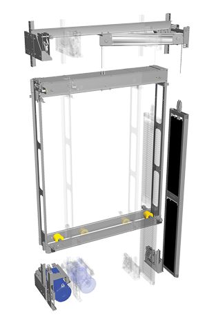 Vspace 4 - Ascenseurs classiques - Sodimas - Charge de 180 à 630 kg - Intégration dans espaces complexes_1