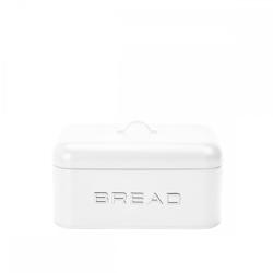 Aulica Boîte à pain blanche et argent 30x18x15cm - blanc 260601_0