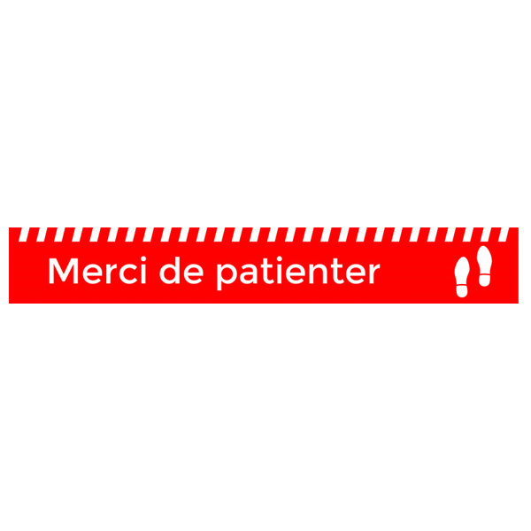 Bande Signalétique Vinyle Antidérapante 15x100 cm - 