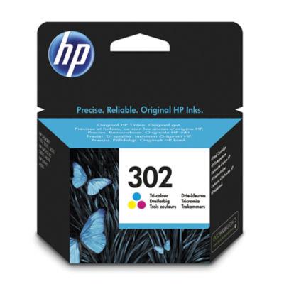 Cartouche HP 302 couleurs(cyan+magenta+jaune) pour imprimantes jet d'encre_0