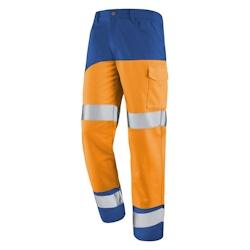 Cepovett - Pantalon de travail Fluo SAFE XP Orange / Bleu Taille XS - XS 3603624531607_0