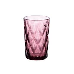 De 6 gobelets haut 34 cl diamond rose -  Boite Rond Verre Table Passion - rose verre 3106233380210_0