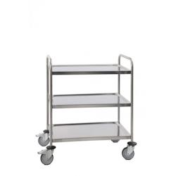 LOBROT by Multiroir Depuis 1898 Lobrot Chariot inox soudé 3 plateaux 800x500mm - EMG-898036_0