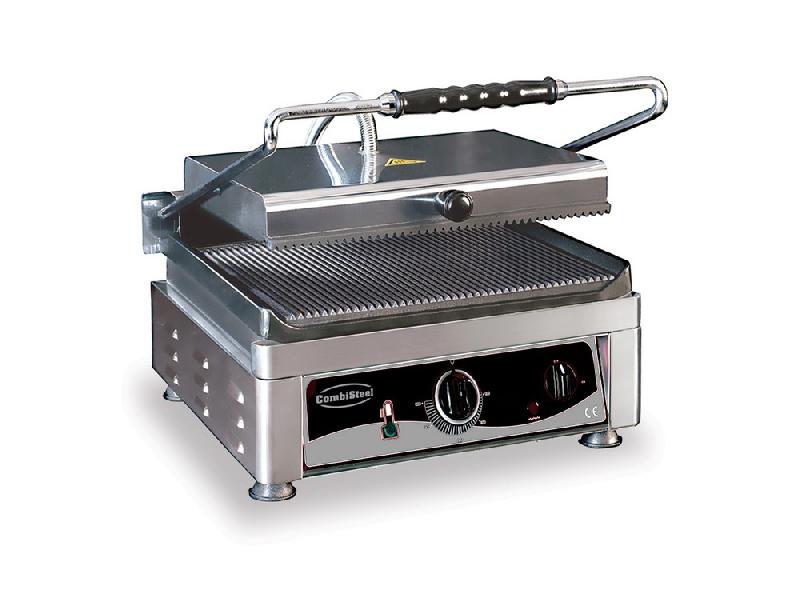 Machine à panini professionnelle - surface rainurée 2,5 kW - 410x500 mm - Réf. 7491.0005_0